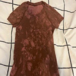 Lululemon Swiftly Tech Short Sleeve Shirt 2.0 Shadow Bloom Roasted Brown / Brier